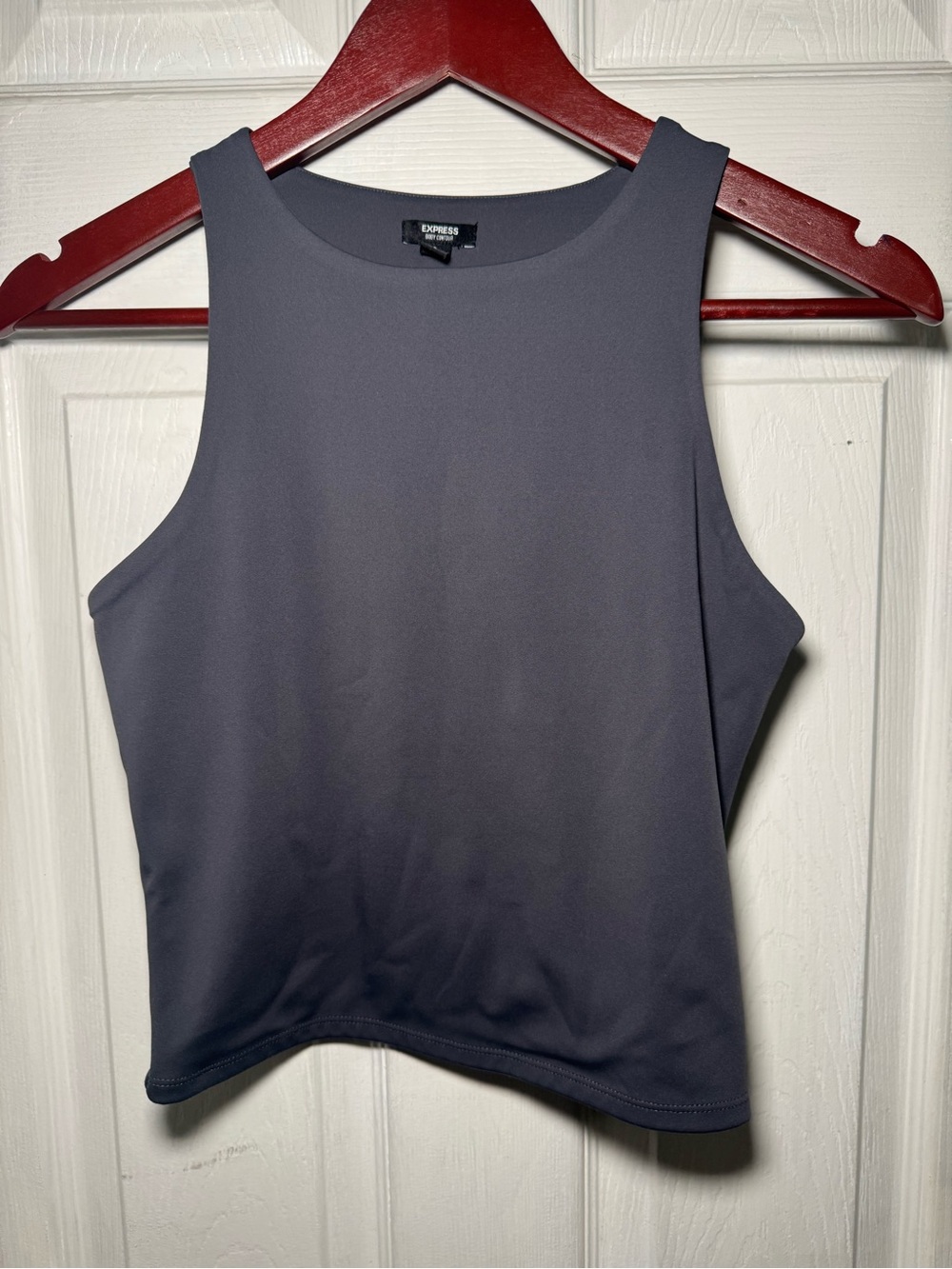 Express Women's Charcoal High Neck Tank Top